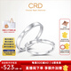 CRD克徠帝【現(xiàn)貨閃發(fā)】禮結(jié)鉆石對(duì)戒結(jié)婚一對(duì)婚戒訂婚男女戒情侶款 PT950鉑金對(duì)戒 女戒共約3分 男戒共約1分
