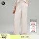 lululemon丨Logo Charm女士腰部系帶緞面長褲 LW5GF5A 櫸木白 S