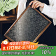 格娜斯茶盤實(shí)木茶托復(fù)古玻璃托盤家用點(diǎn)心盤茶點(diǎn)盤早餐盤海棠花茶水盤