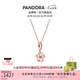 潘多拉（PANDORA）櫻飛舞春項鏈套裝玫瑰金色旋轉櫻花輕奢七夕情人節(jié)禮物送女友 金色 45CM