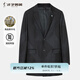 才子（TRIES）才子毛呢大衣男春秋羊毛西裝商務(wù)休閑西服韓版寬松中長(zhǎng)款呢子外套 黑色 L (170/88Y)
