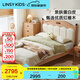 LINSY KIDS林氏家居實(shí)木兒童床男孩兒童房現代簡(jiǎn)約女孩臥室紅橡木單人床CO7A 軟包兒童床+床墊 1350mm*2000mm