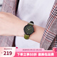 卡西歐（CASIO）手表女 時(shí)尚ins風(fēng) 指針超薄簡(jiǎn)約商務(wù)輕奢氣質(zhì)石英女表 LTP-VT02BL-3A 小綠表