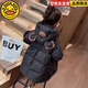 G.DUCKKIDS兒童羽絨棉服女童冬季2025新款洋氣卡通寶寶加厚保暖連 黑色 140