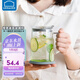 樂扣樂扣（LOCK&LOCK）愜意水杯馬克杯桌面玻璃杯男女士茶杯泡茶杯子學(xué)生男女透 馬克杯-620ML