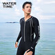 WATERTIME/水川 潛水服男士水母衣浮潛服連體沖浪浮潛衣長(cháng)袖泳衣