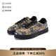 VERSACE JEANS COUTURE范思哲 新品 男士系帶休閑運(yùn)動(dòng)鞋板鞋七夕禮物男 76YA3SK6 ZPA60 G89 黑色 39