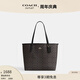 蔻馳（COACH）新款?yuàn)W萊女士經(jīng)典標(biāo)志老花時(shí)尚CITY托特包手提包c(diǎn)ity33 IM/胡桃木色/黑色