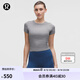 lululemon丨License to Train 女士運動緊身剪裁 T 恤 LW3HIXS 雜色犀牛灰 M /8