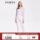 PORTS寶姿商場同款新品女裝氣質(zhì)百搭短款開衫毛衣LL8K029JKE001 銀色 S M