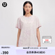 lululemon丨All Yours 女士棉混紡 T 恤 *Wash LW3IRES 淺象牙白珊瑚亮粉神秘紫水洗云紋 S