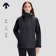 迪桑特（DESCENTE）SKI STYLE搖粒絨內膽男女款3L三合一沖鋒衣兩件套 女子BK-黑色-D5492STH50 S (男165/女160)