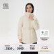 KOLON SPORT/可隆中量羽絨服 女子壓膠連帽冬GTX防風(fēng)寬松鵝絨外套夾克 LKDJ4WTK16-IV 象牙白 L 170/92A