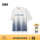 森馬（Semir）短袖T恤男涼感抑菌漸變字母印花上衣2025夏裝寬松潮107425100103