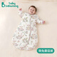 babyincoming蓓茵可嬰兒睡袋防驚跳秋冬新生兒寶寶一體式小月齡U型恒溫防踢被 【暖姜恒溫 袖子可拆】萌兔蘑菇屋 S碼（適用身高60-70cm）