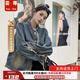 蕓蕁設計港風(fēng)復古毛邊水洗2025口袋新款牛仔外套寬松顯瘦上衣夾克 789毛邊復古藍 【工廠(chǎng)直發(fā)】 S 建議80-95