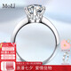 MoLi人工培育鉆石戒指18K金1克拉人造結(jié)婚鉆戒指D色GIA證婚戒大鉆戒 GIA證書18K金1克拉培育鉆D色VVS