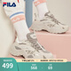 FILA斐樂(lè)SOFIA魚(yú)刺鞋女鞋跑步鞋復(fù)古老爹鞋女增高鞋休閑鞋 南極灰/合金灰-AG 37.5