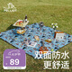 伯希和（Pelliot）野餐墊便攜戶外露營裝備墊子耐磨防水防潮墊睡墊16202823若水藍