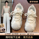 CAMILA KSENIA運(yùn)動(dòng)鞋女士2025新款厚底百搭品牌小白鞋夏季跑步休閑網(wǎng)面透氣鞋子 米色 38