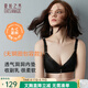 夏.娃.之.秀內(nèi)衣女文胸無痕新款無鋼圈聚攏型收副乳性感薄款束胸罩送人禮物 黑色 80B =36B(薄杯約1CM)
