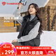 坦博爾2025年秋冬新款羽絨馬甲女立領(lǐng)短款時(shí)髦百搭小個(gè)子外套TB5330152D 黑色 M 165