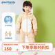 歌瑞家（greatfamily）兒童羽絨連身衣冬季男童裝羽絨服連體衣哈衣連帽樂友 卡其 100cm 【3-4歲】