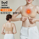 貓人前扣媽媽內(nèi)衣女中老年專用聚攏收副乳防下垂背心式秋冬保暖文胸罩 粉底膚 L （建議95-115斤 34/75ABC)
