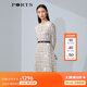 PORTS寶姿女裝春夏新款長(cháng)袖設計感中長(cháng)連衣裙LM8D052MPS174 米白色印花 L (8)