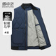 雪中飛羽絨馬甲男士冬季簡(jiǎn)約貼身柔軟舒適百搭親膚帥氣內搭保暖御寒背心 藏青色 2XL