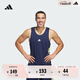 adidas雙面穿籃球運(yùn)動(dòng)梭織背心男裝夏季新款阿迪達(dá)斯官方 深靛藍(lán)/純硫黃   XL