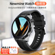 紐曼（Newmine）2025新款智能運(yùn)動手表男士AI藍(lán)牙通話 血氧心率監(jiān)測 多運(yùn)動模式 離線支付NFC門禁睡眠監(jiān)測智能手環(huán) 黑色膠帶 【AI模型+超長續(xù)航】