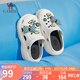 駱駝（CAMEL）洞洞鞋女時(shí)髦DIY原創(chuàng)鞋花松糕厚底涼拖鞋 L24M071642 白色 38/39 