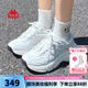 KAPPA卡帕女鞋老爹鞋女2025夏季新款透氣小白鞋情侶同款休閑百搭鞋子女 韓國(guó)白/鯊魚(yú)灰 【小紅薯同款】 36