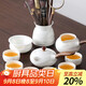 尚言坊功夫茶具整套高檔德化羊脂玉白瓷家用辦公泡茶茶杯泡茶器全套裝