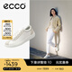 愛(ài)步（ECCO）七夕禮物 板鞋女 軟底輕盈耐磨百搭德訓(xùn)休閑鞋 柔酷零點(diǎn)220253 白色/灰白色22025352292 38