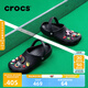 crocs卡駱馳檀健次同款經(jīng)典洞洞鞋男沙灘鞋戶外沙灘包頭拖鞋女鞋|10001 黑色-001 41 /42(260mm)