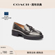 蔻馳（COACH）女士LEAH平底樂(lè )福鞋一腳蹬外穿女鞋羊皮革鞋靴 無(wú)煙煤色 36.5