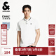 杰克·瓊斯（JACK&JONES）男裝25年涼感POLO衫男士翻領(lǐng)短袖T恤夏季潮流商務(wù)休閑高端半袖 A06本白色 常規 L