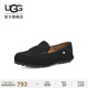 UGG春季女士舒適平底樂(lè)福鞋雙鞋墊單鞋豆豆鞋1147350BLK|黑色 39