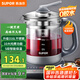 蘇泊爾（SUPOR）1.5L養(yǎng)生壺?zé)崴畨?煮茶器煮茶壺電水壺恒溫?zé)畨?316L不銹鋼保溫花茶壺帶濾網(wǎng) SW-15YJ30A