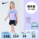 NIKE 耐克童裝女童背心+短裙2件套2025夏季兒童莫代爾帶安全褲套裝