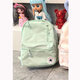 SCONWIF匡威雙肩包女包新款書(shū)包大容量背包初中高中學(xué)生書(shū)包電腦包天青色 淺綠大童(30*43*14cm)