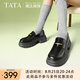 他她（TATA）樂(lè)福鞋女鞋秋季辛苦魔法偵探英倫厚底小皮鞋女鞋單鞋7OL35AA5 黑色 37