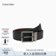 Calvin KleinJeans25秋季新款男士商務(wù)休閑ck雙面用針扣腰帶皮帶禮物4D7048G V8L-古銀 95cm