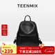 天美意（TEENMIX）雙肩包頭層牛皮高級通勤背包大容量旅行電腦書(shū)包女生日禮物送女友