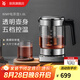 WMF 德國(guó)福騰寶電茶壺 家用電熱水壺煮茶器不銹鋼玻璃防燙燒水壺 1L 電茶壺