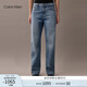 Calvin KleinJeans【復(fù)刻90系列】25春夏女士ck淺色復(fù)古直筒牛仔褲47B908G
