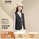 波司登（BOSIDENG）【斷碼清倉】輕薄羽絨服女款90絨葫蘆紋輕盈便攜馬甲保暖內(nèi)膽背心 【店長推薦】黑色8056 L 170/92A