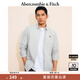 ABERCROMBIE & FITCH【爆款府綢】男裝25春夏美式經(jīng)典小麋鹿通勤長(cháng)袖襯衫KI125-5255 綠色條紋 M (180/100A)